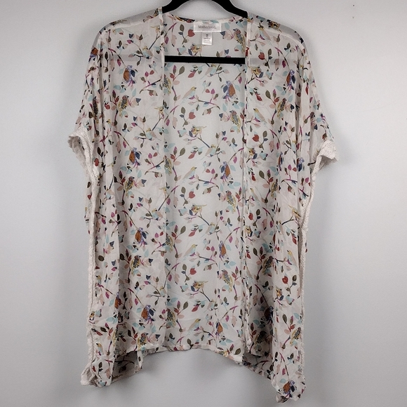 Motherhood Sweaters - Open Floral Cardigan - One Size Fits All